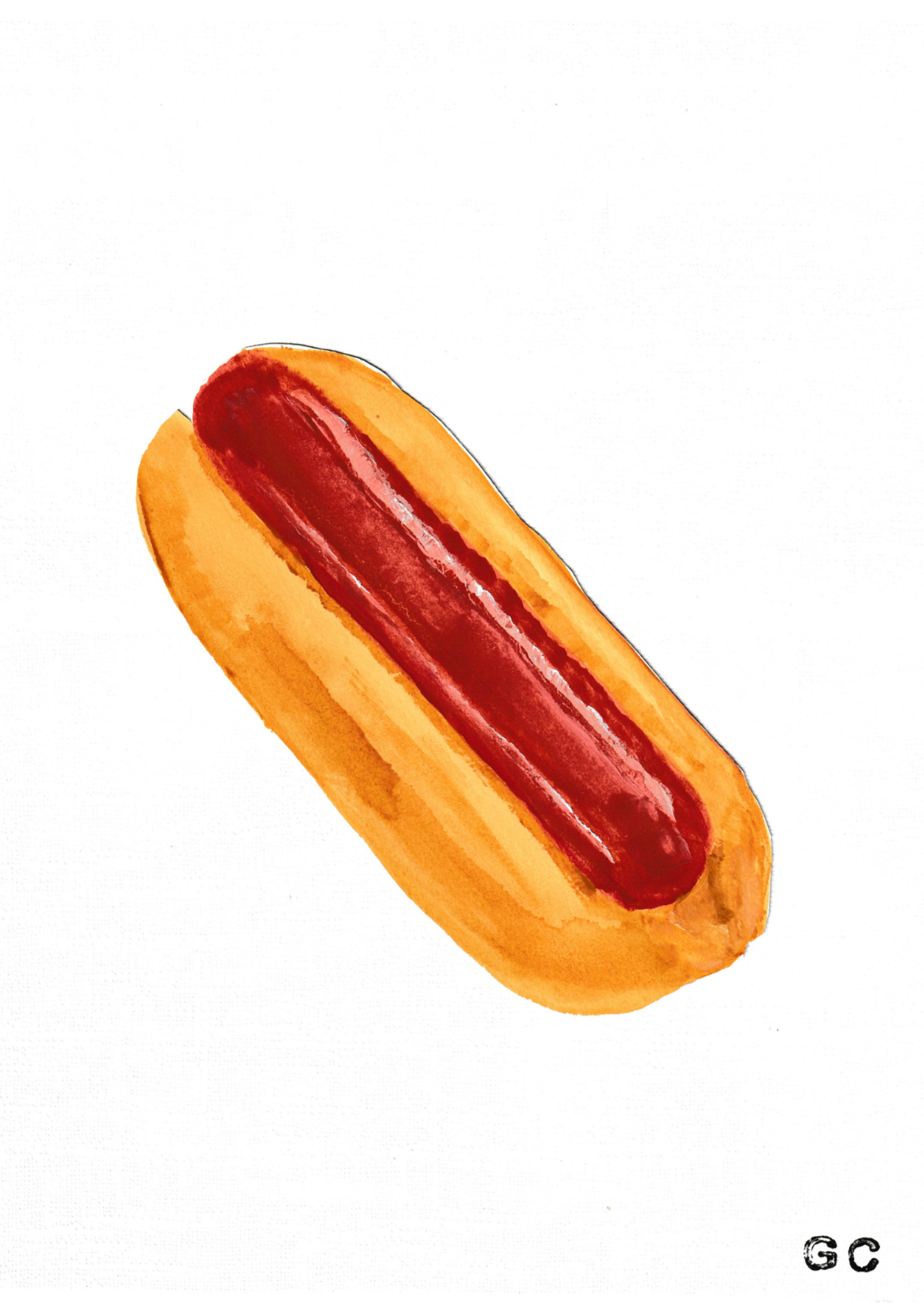 Hot Diggity Dog 5x7 Print